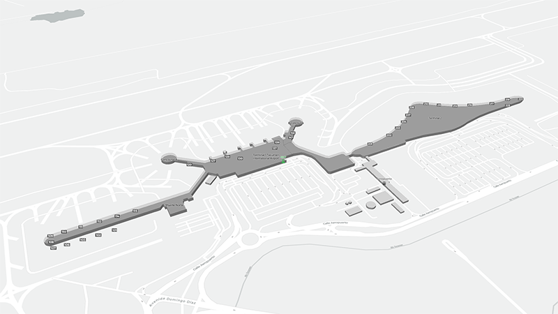 Panama City terminal map