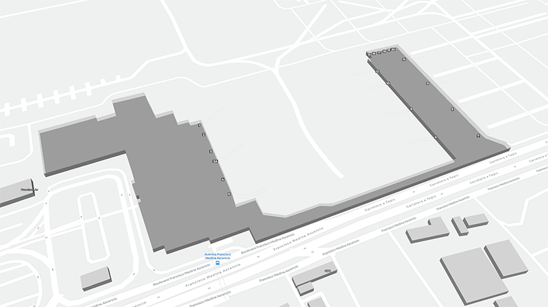 Licenciado Gustavo Diaz Ordaz International terminal map