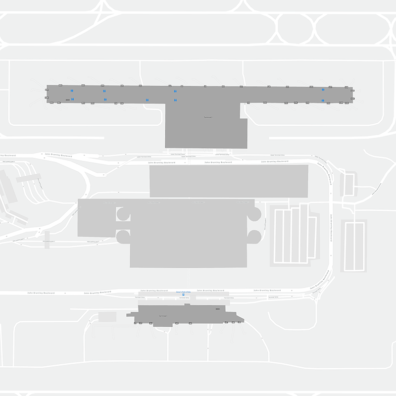Raleigh-Durham terminal map