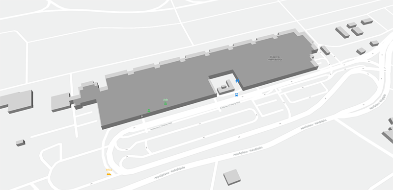 Rhodes International Airport terminal map