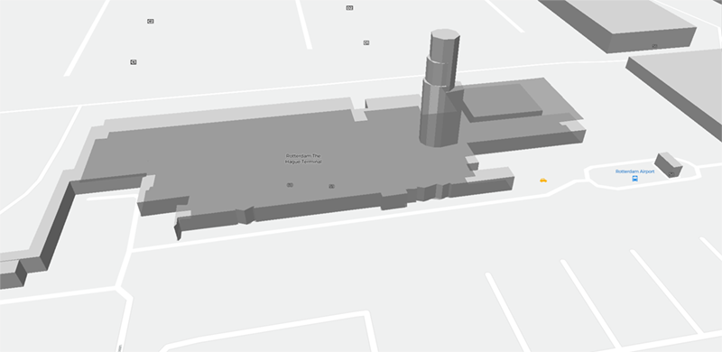 Rotterdam The Hague Airport terminal map