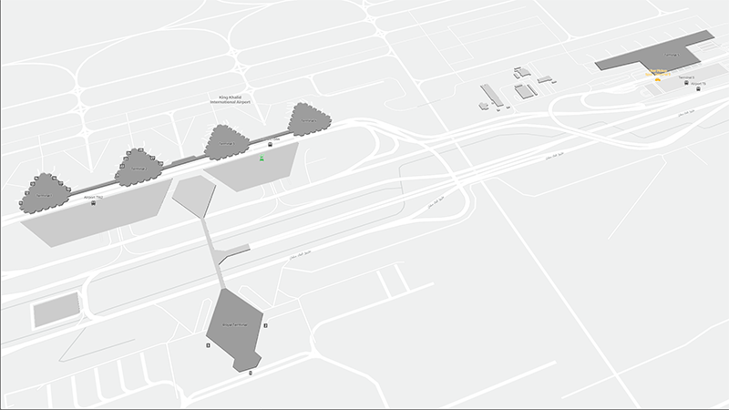 King Khaled International terminal map