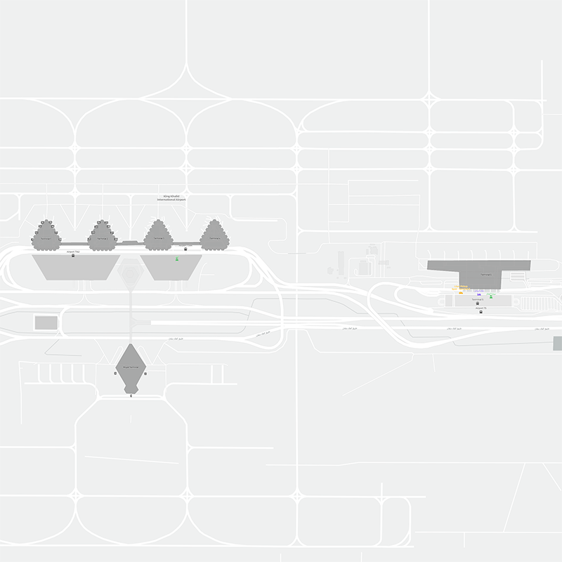 King Khaled International terminal map
