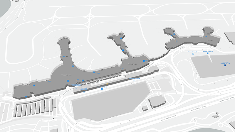 San Diego terminal map