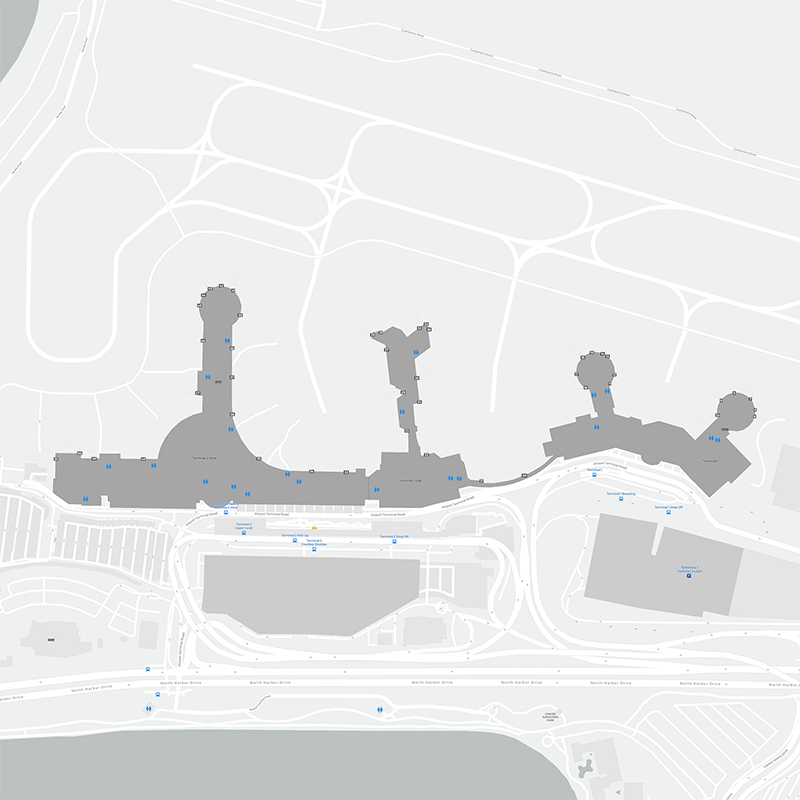 San Diego terminal map