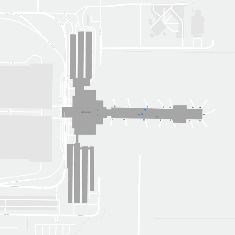 Savannah/Hilton Head terminal map