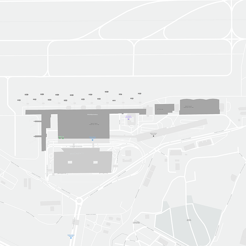 Sabiha Gokcen terminal map