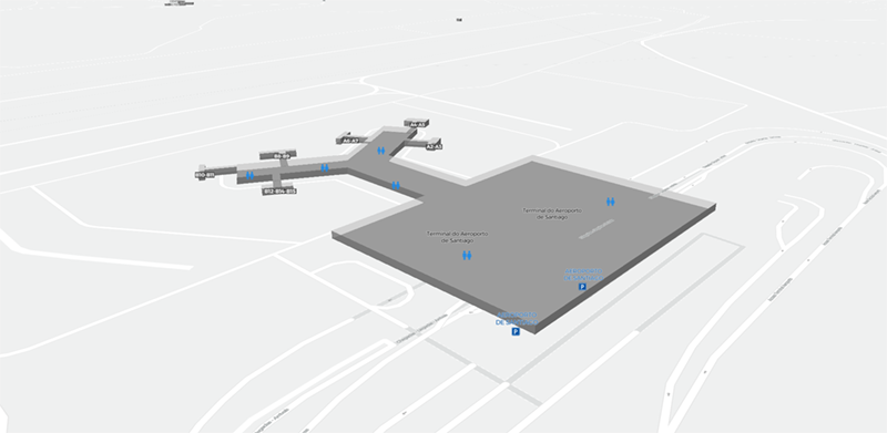Santiago terminal map