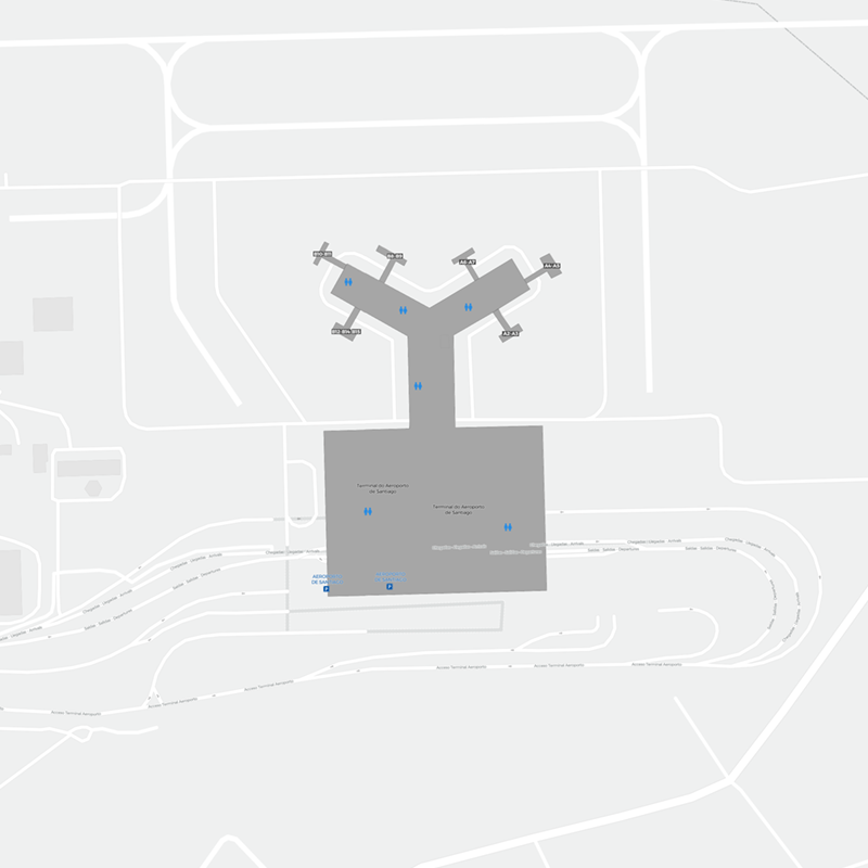 Santiago terminal map