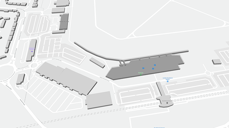 Aeroporto de Londres Southend terminal map