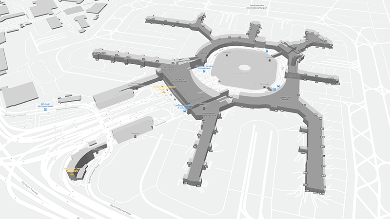 San Francisco Intl terminal map