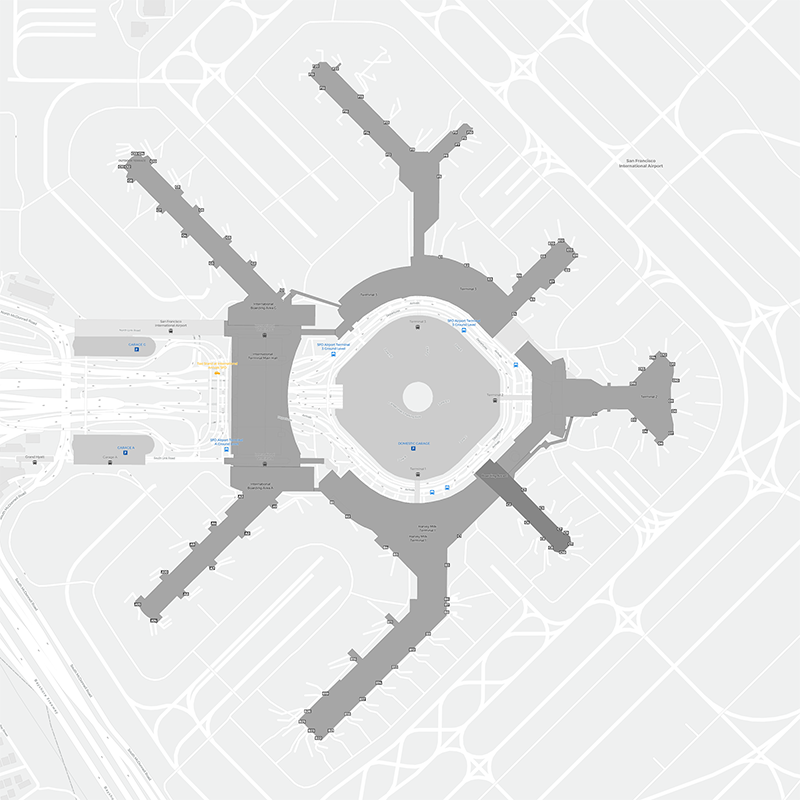 San Francisco Intl terminal map