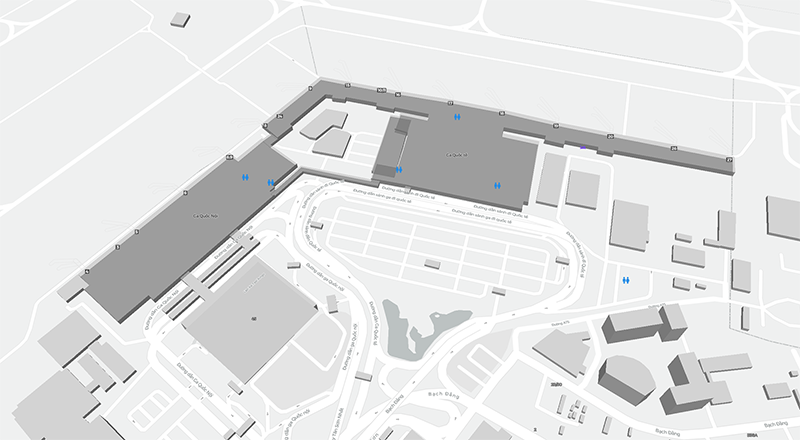 Tan Son Nhatin kansainvälinen lentoasema terminal map