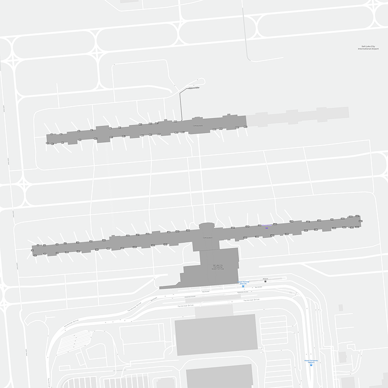 Salt Lake City terminal map
