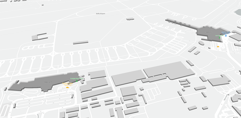 Sofia terminal map