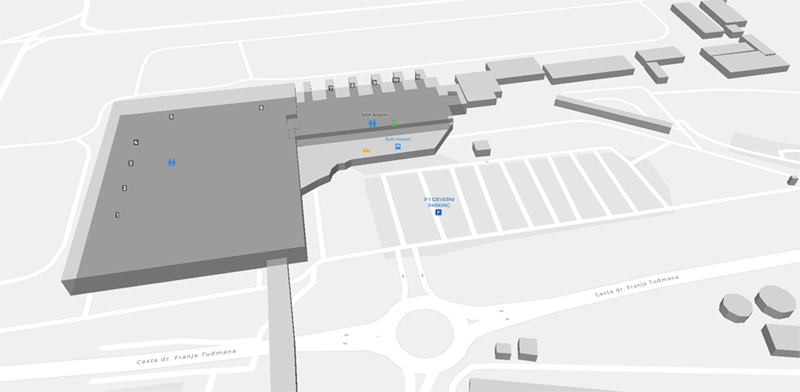 Split terminal map