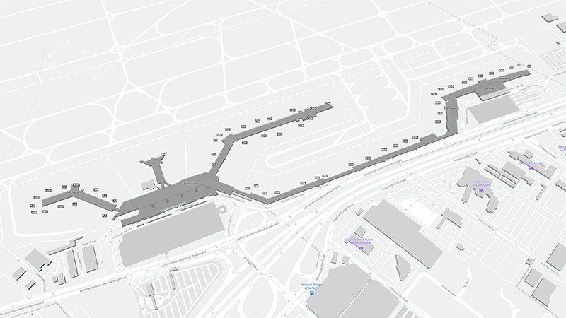 Lambert-St Louis terminal map