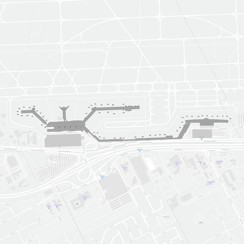 Lambert-St Louis terminal map