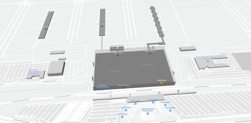 Stansted terminal map