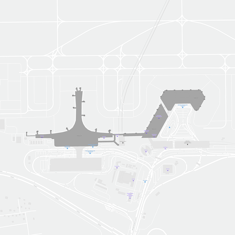 Sheremetyevo International Airport terminal map