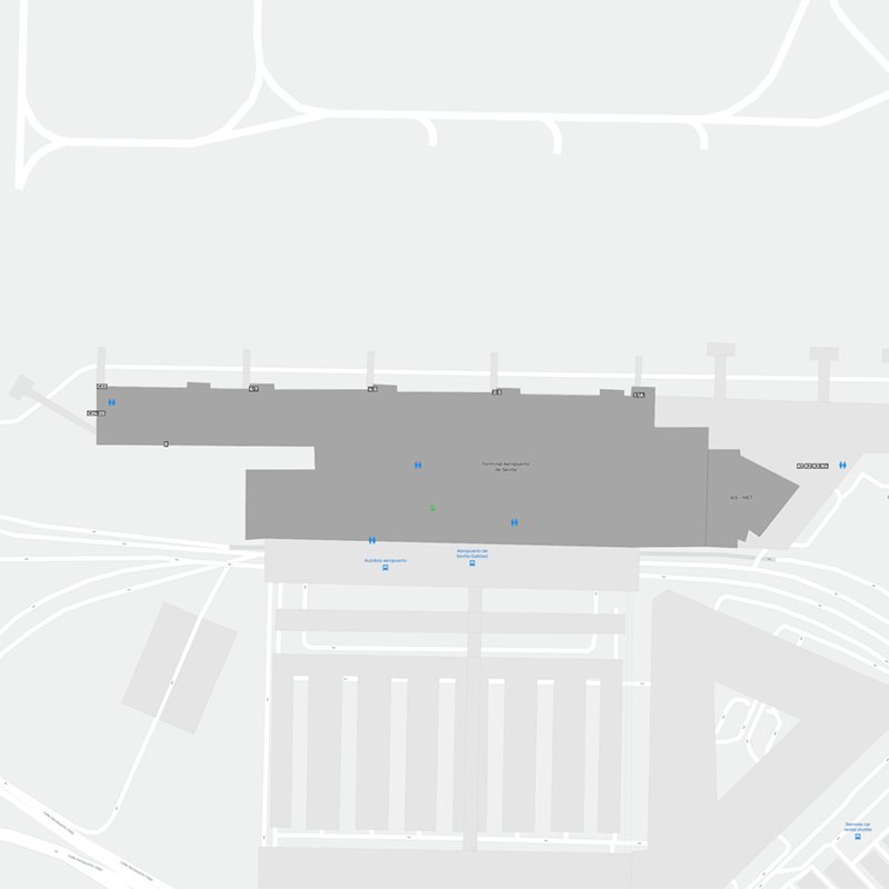 Seville Airport terminal map