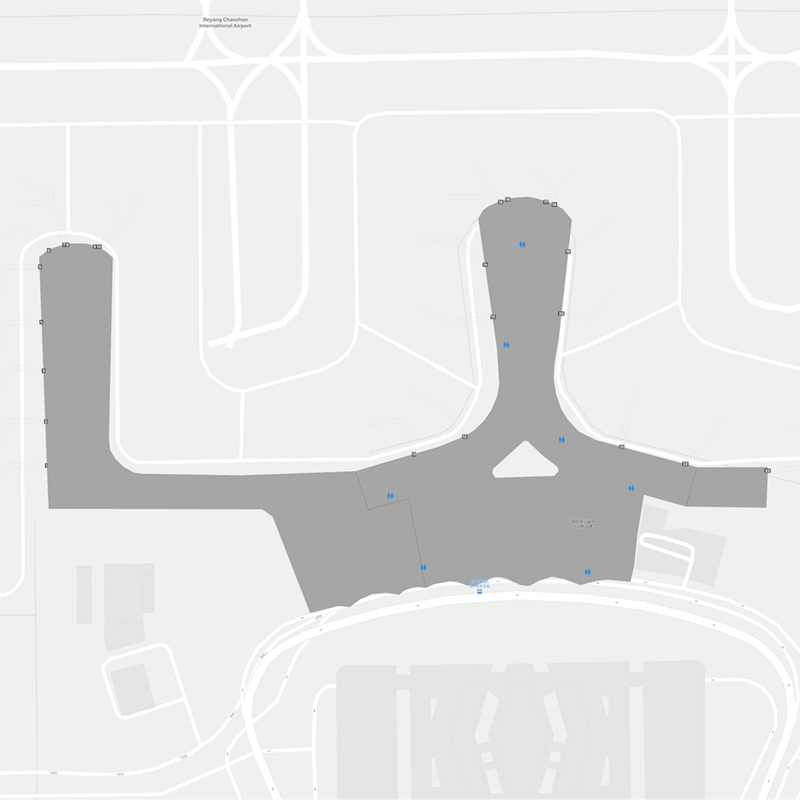 Aéroport de Shantou terminal map