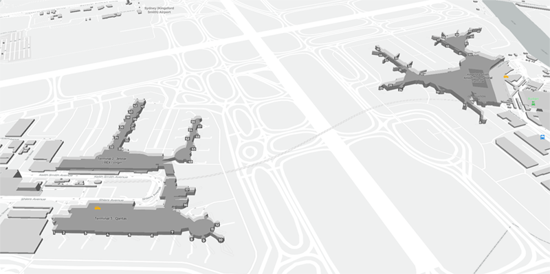 Kingsford Smith International Airport terminal map