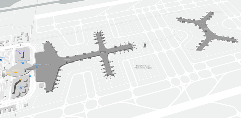 Shenzhen Bao'an International Airport terminal map