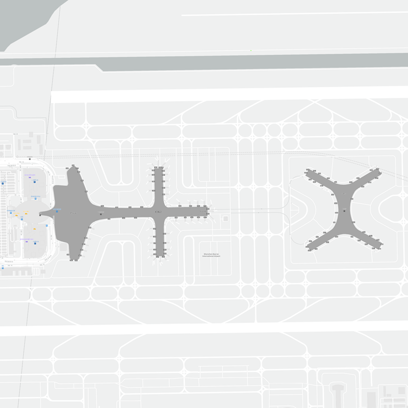 Shenzhen Bao'an International Airport terminal map