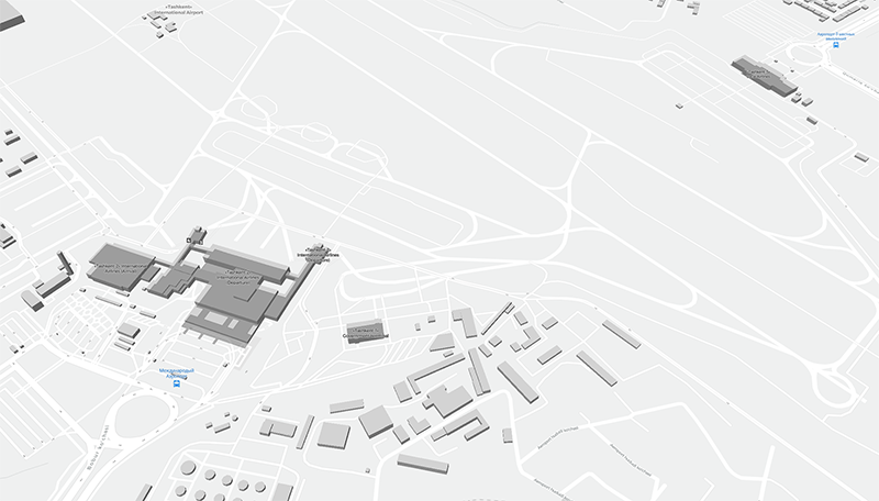 Internacional de Taskent terminal map