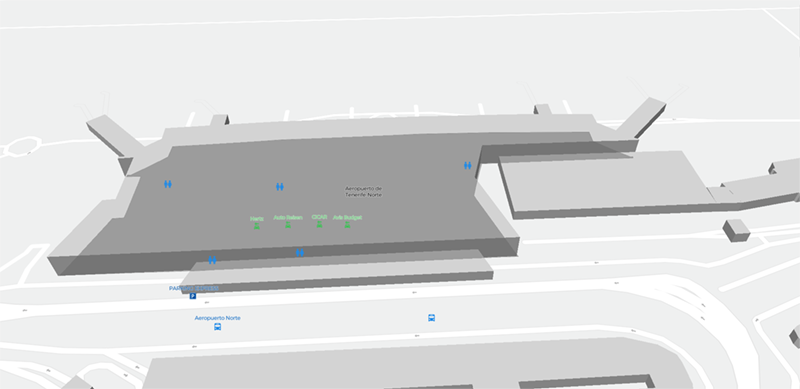 Tenerife North terminal map