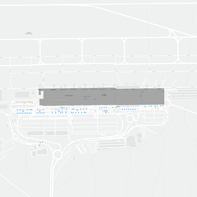 Tenerife Zuid terminal map