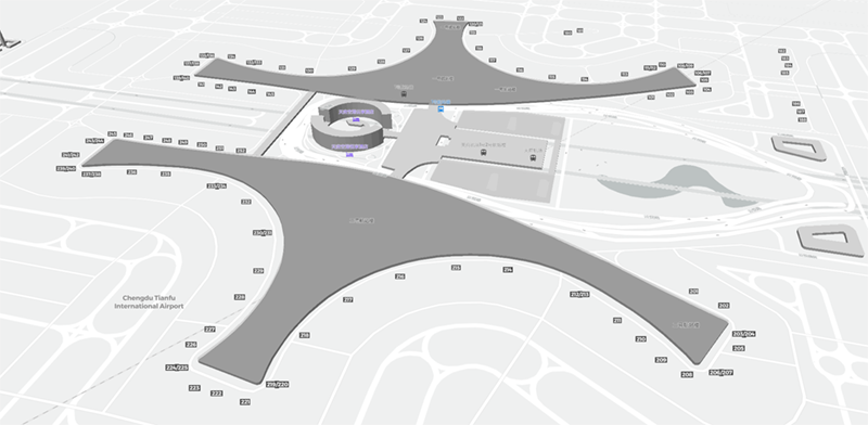 Tianfu International Airport terminal map