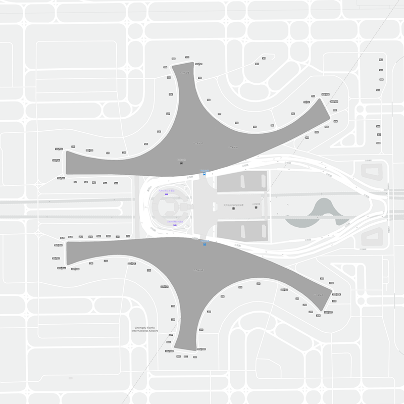 Tianfu International Airport terminal map
