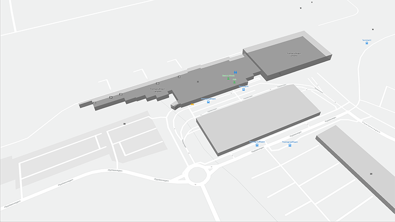 Tromsø-Langnes terminal map