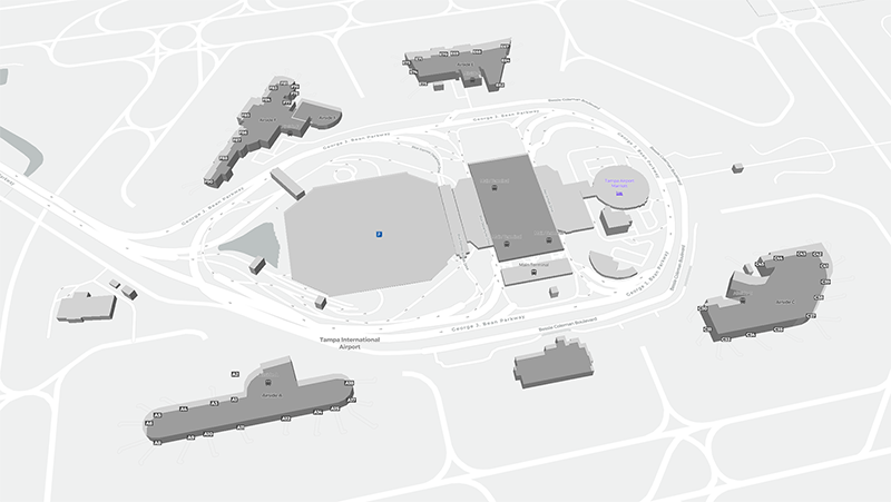 Tampa terminal map