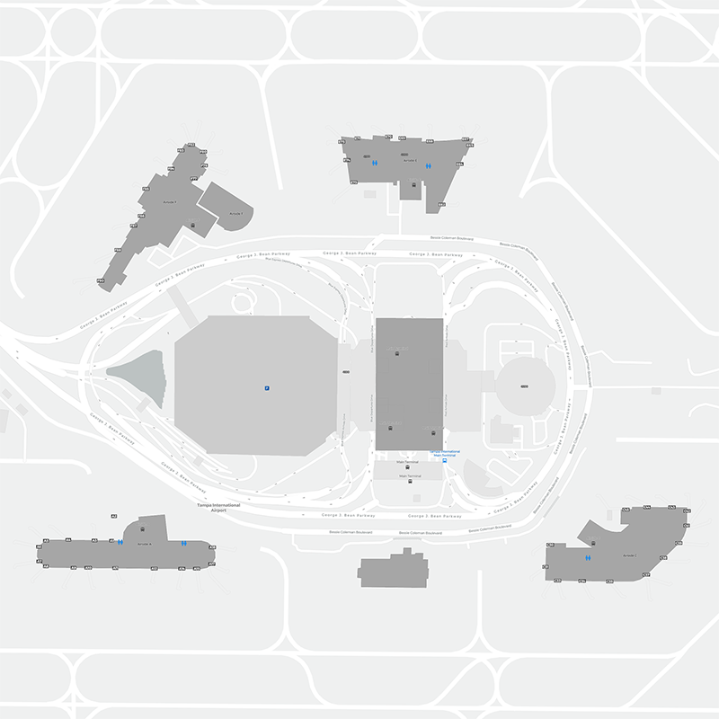 Tampa terminal map