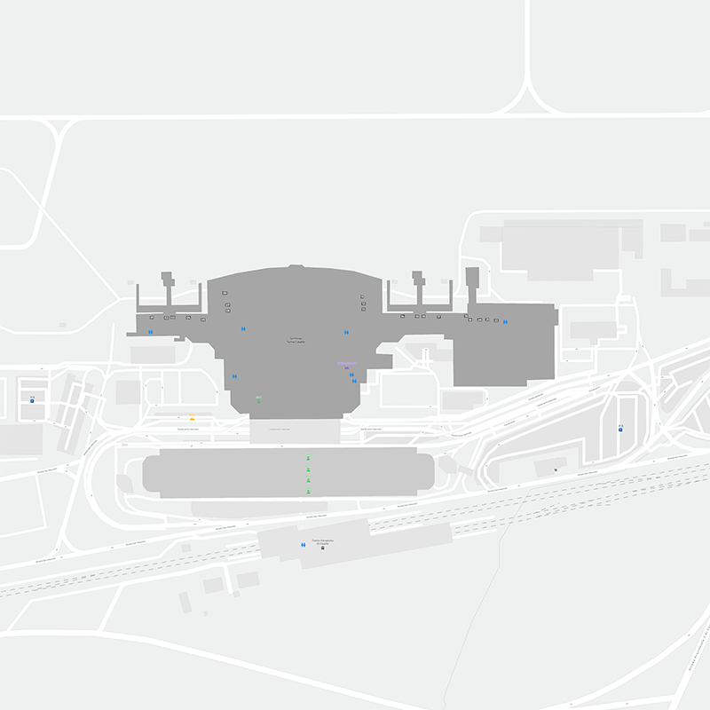 Turín-Caselle terminal map