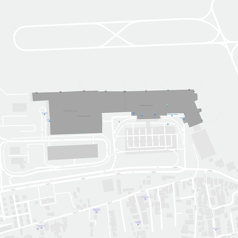 Internacional de Túnez-Cartago terminal map
