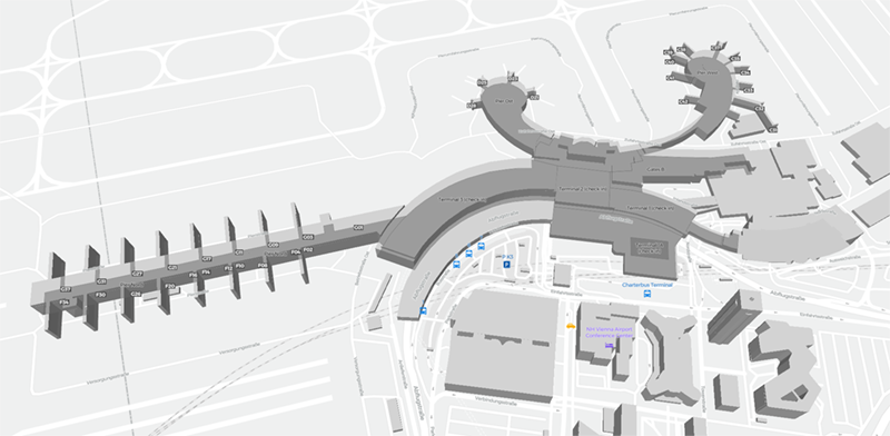 Vienna International Airport terminal map