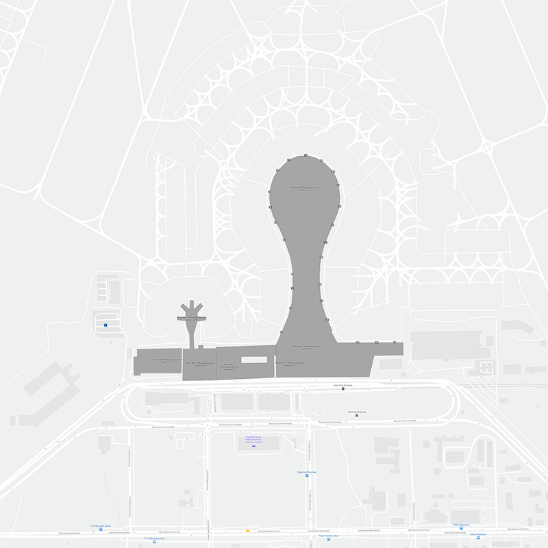 Moscú-Vnúkovo terminal map