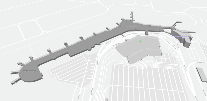 Edmonton Internationaal terminal map