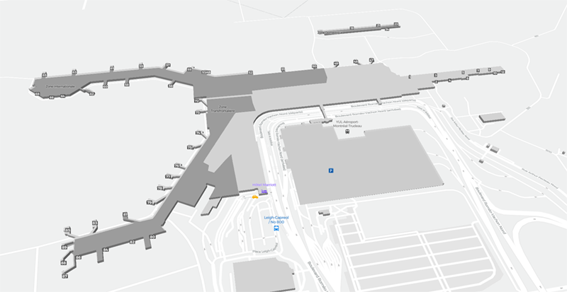 Pierre Elliott Trudeau Intl terminal map
