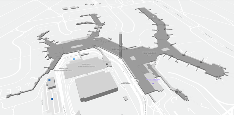 Vancouver terminal map