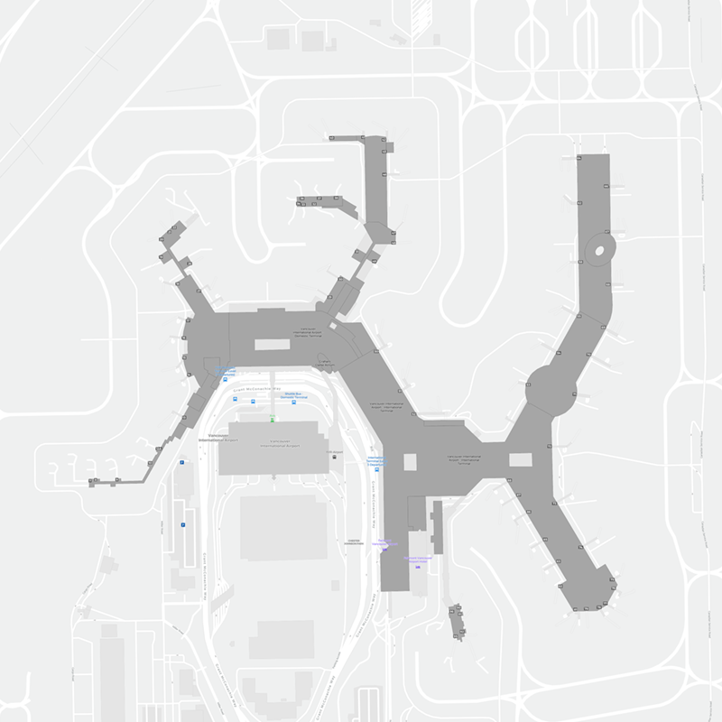 Vancouver terminal map