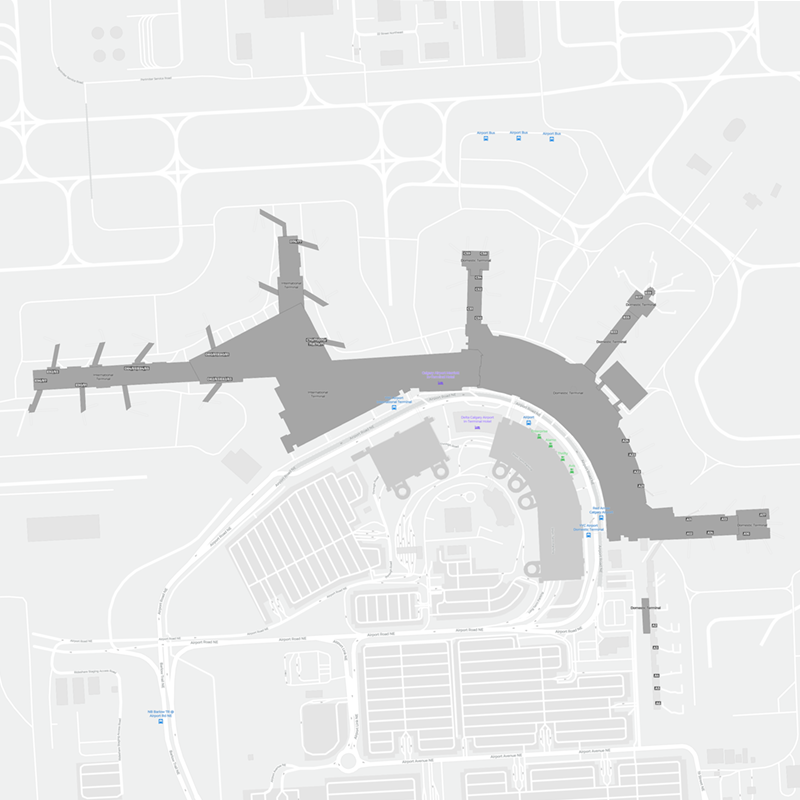 Calgary terminal map