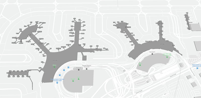 Pearson Intl terminal map