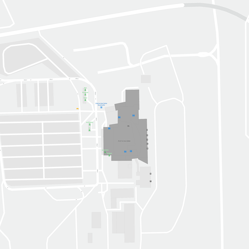 Zadar terminal map