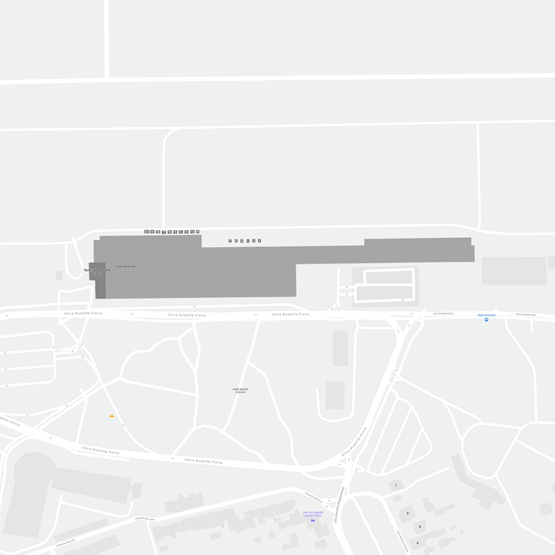 Zagreb-Pleso terminal map