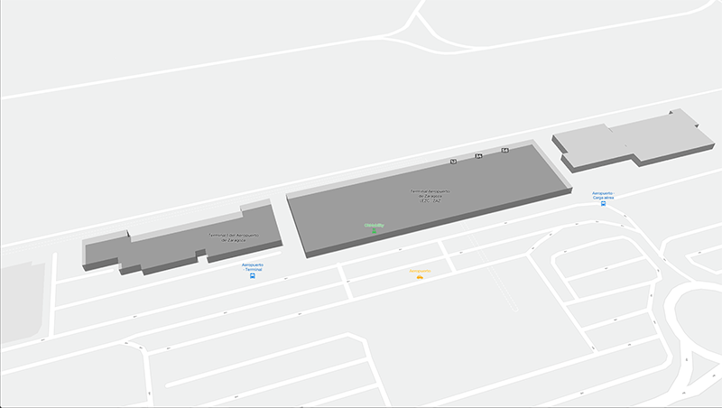 Zaragoza terminal map